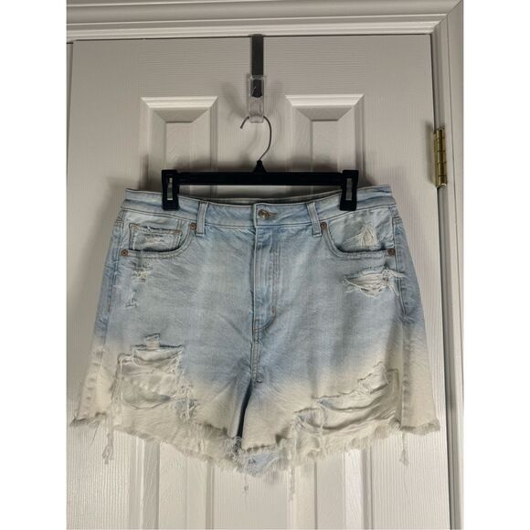 American Eagle Comfort Stretch Waistband Womens Mom Shorts Size 12 - Picture 1 of 5